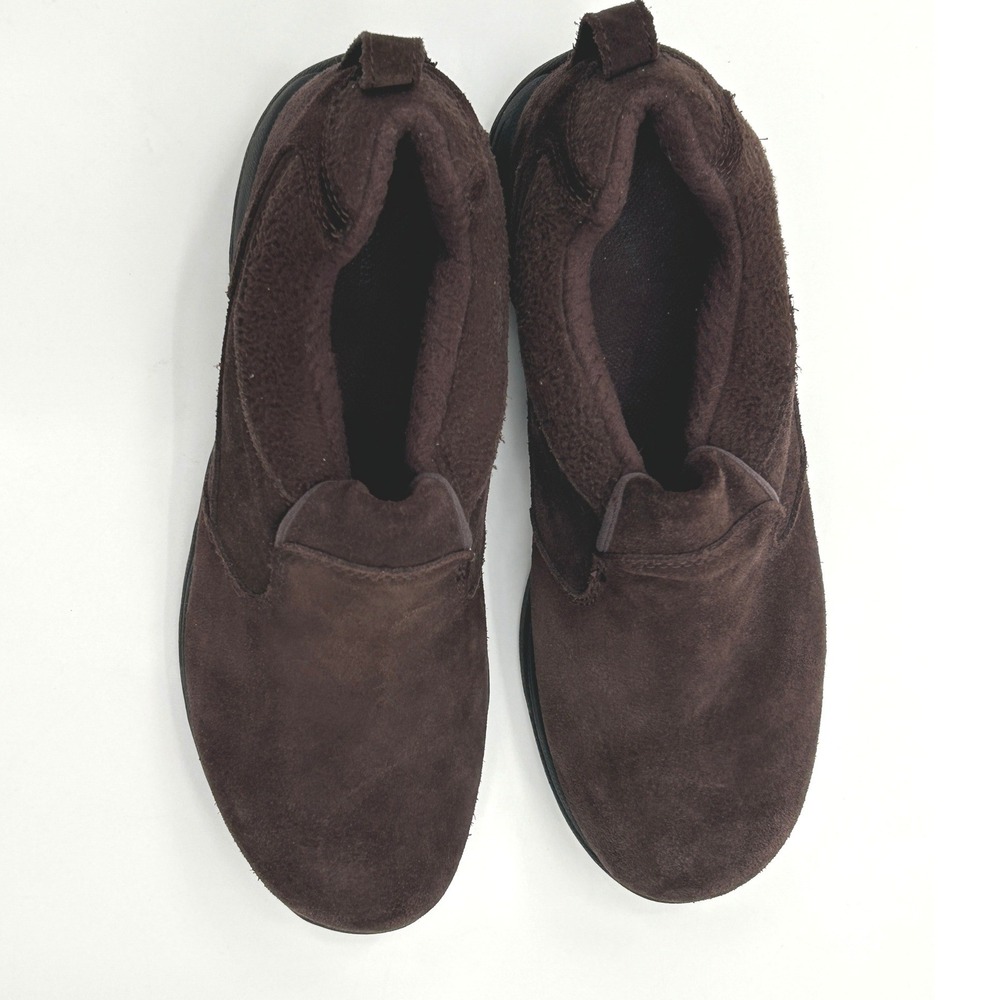 L.L Bean PrimaLoft Suede Slip On Shoes Brown Cozy Outdoor Womens 8.5 - Picture 6 of 10